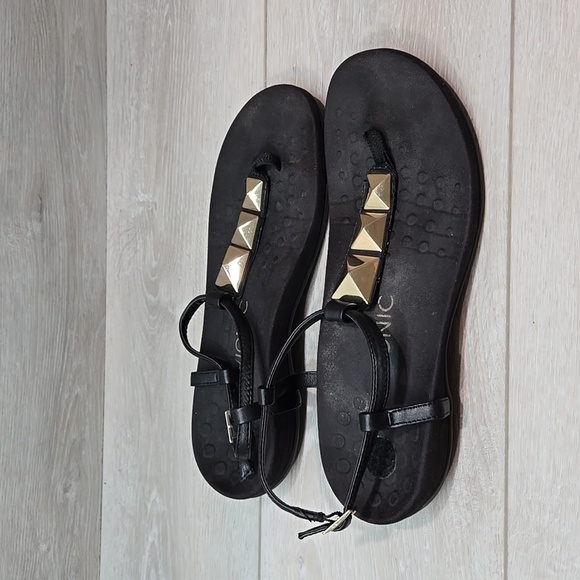 Vionic Women Nala Ankle Leather Thong T strap Sandals Flats shoes sz 9 - Picture 3 of 9